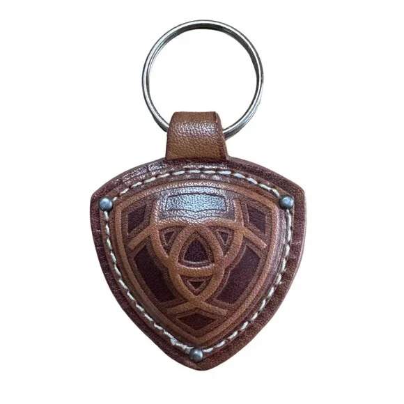 Ariat Logo Leather Keychain NWOT